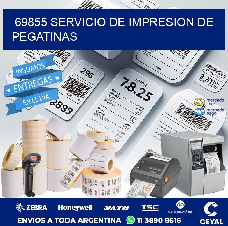 69855 SERVICIO DE IMPRESION DE PEGATINAS