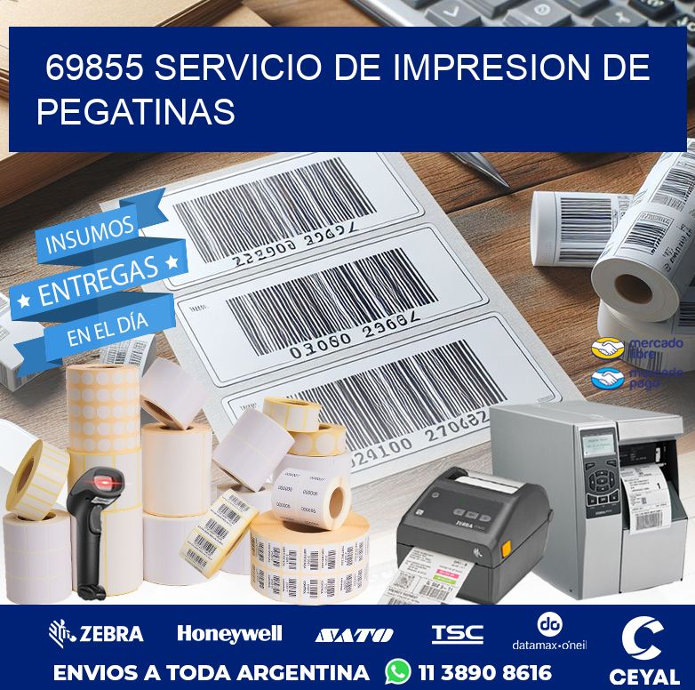 69855 SERVICIO DE IMPRESION DE PEGATINAS