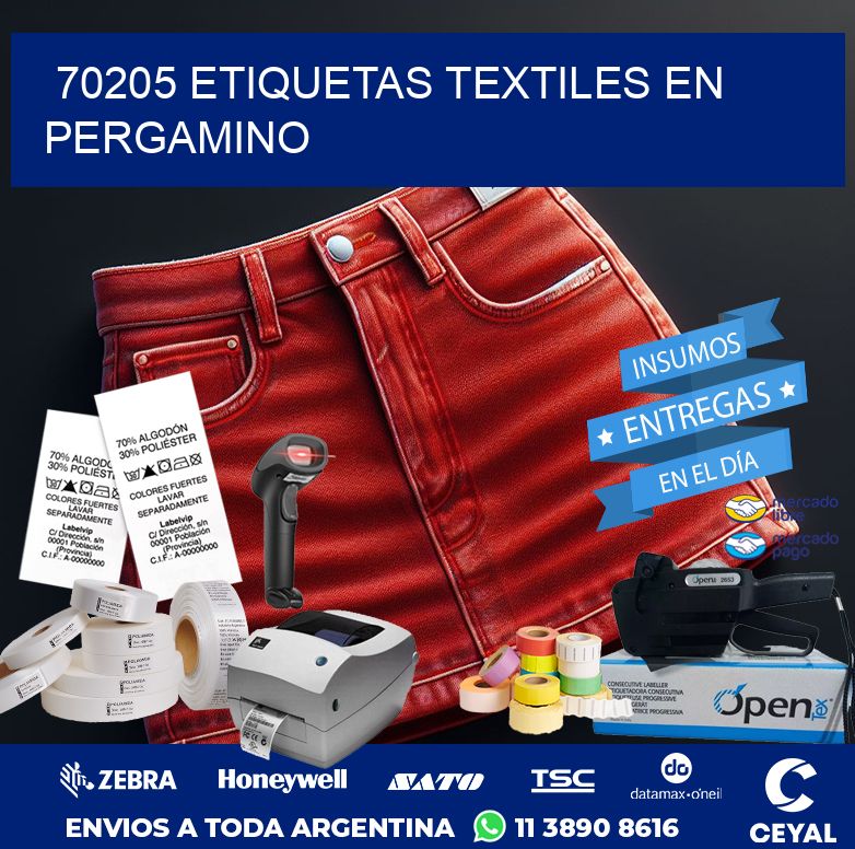 70205 ETIQUETAS TEXTILES EN PERGAMINO