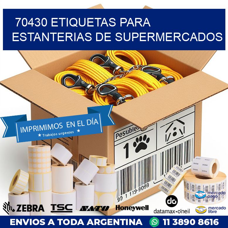 70430 ETIQUETAS PARA ESTANTERIAS DE SUPERMERCADOS