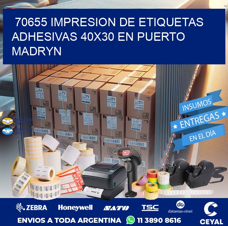 70655 IMPRESION DE ETIQUETAS ADHESIVAS 40X30 EN PUERTO MADRYN
