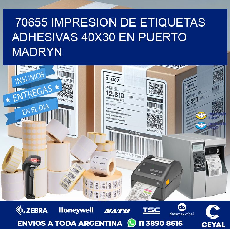70655 IMPRESION DE ETIQUETAS ADHESIVAS 40X30 EN PUERTO MADRYN
