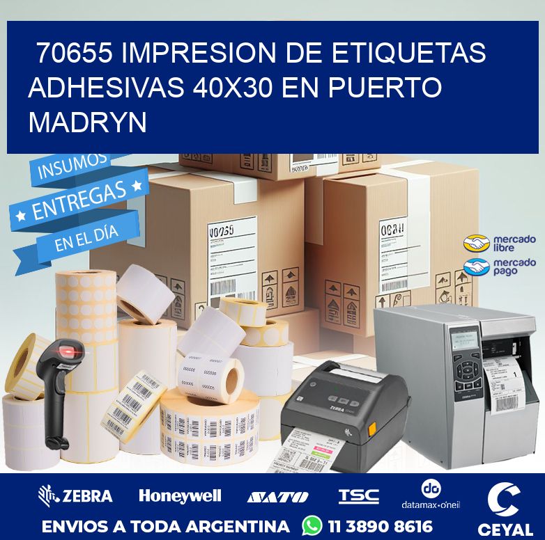 70655 IMPRESION DE ETIQUETAS ADHESIVAS 40X30 EN PUERTO MADRYN