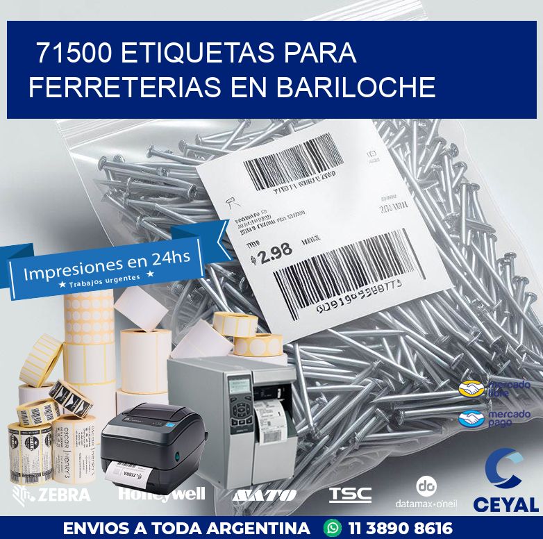 71500 ETIQUETAS PARA FERRETERIAS EN BARILOCHE