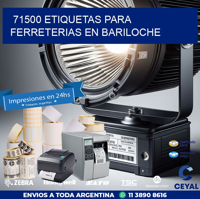 71500 ETIQUETAS PARA FERRETERIAS EN BARILOCHE