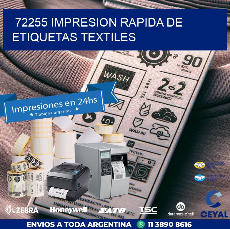 72255 IMPRESION RAPIDA DE ETIQUETAS TEXTILES