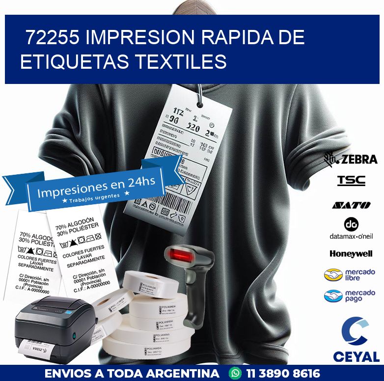 72255 IMPRESION RAPIDA DE ETIQUETAS TEXTILES