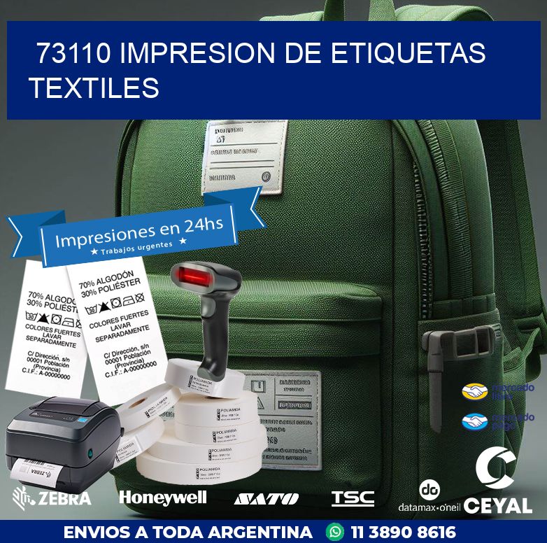 73110 IMPRESION DE ETIQUETAS TEXTILES