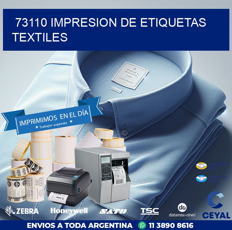 73110 IMPRESION DE ETIQUETAS TEXTILES