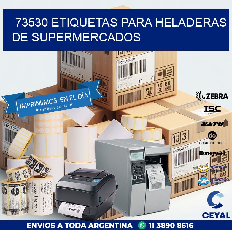 73530 ETIQUETAS PARA HELADERAS DE SUPERMERCADOS