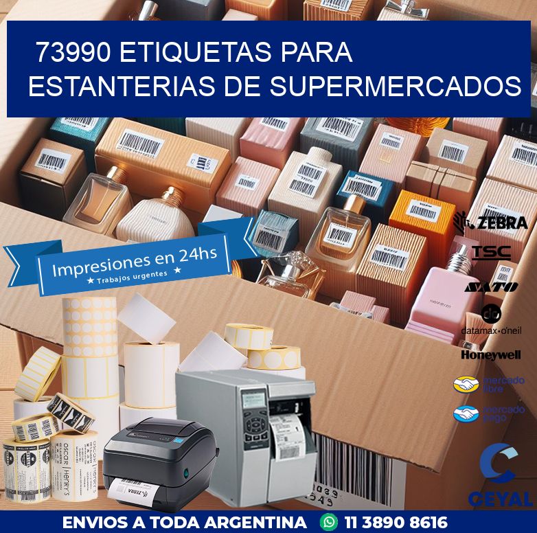 73990 ETIQUETAS PARA ESTANTERIAS DE SUPERMERCADOS