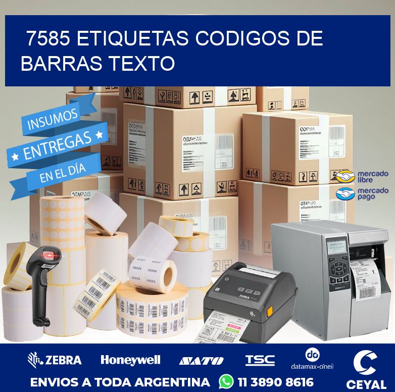 7585 ETIQUETAS CODIGOS DE BARRAS TEXTO