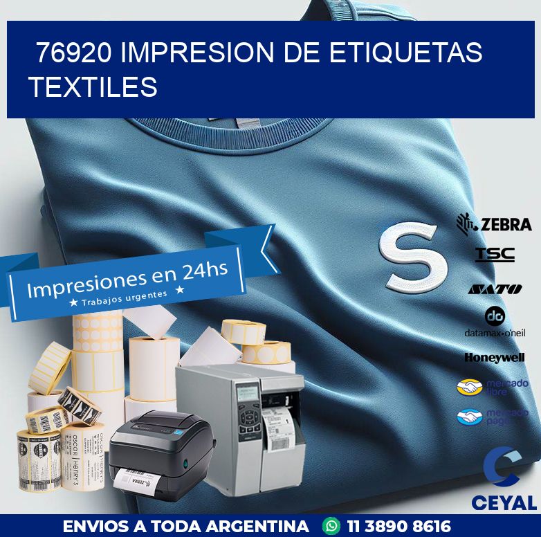 76920 IMPRESION DE ETIQUETAS TEXTILES