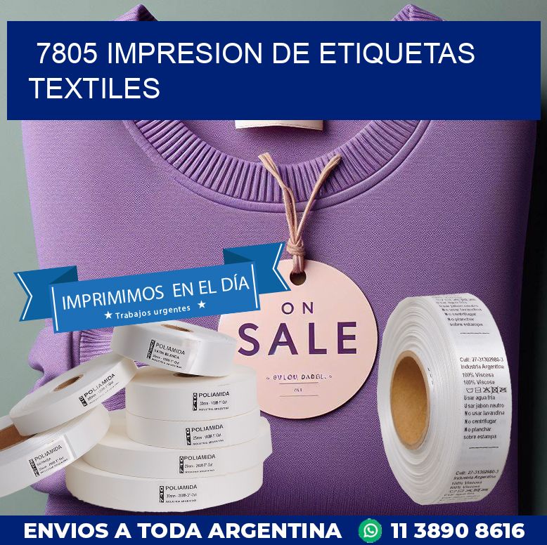 7805 IMPRESION DE ETIQUETAS TEXTILES