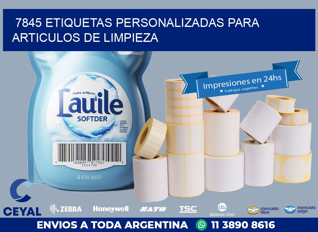 7845 ETIQUETAS PERSONALIZADAS PARA ARTICULOS DE LIMPIEZA