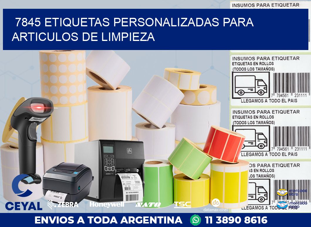 7845 ETIQUETAS PERSONALIZADAS PARA ARTICULOS DE LIMPIEZA