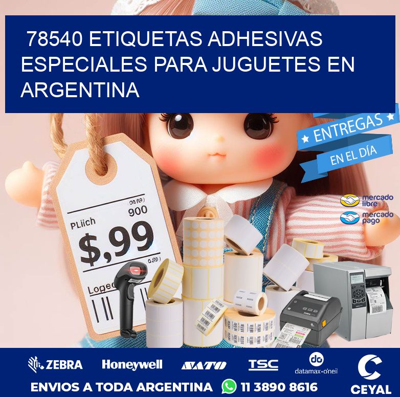 78540 ETIQUETAS ADHESIVAS ESPECIALES PARA JUGUETES EN ARGENTINA