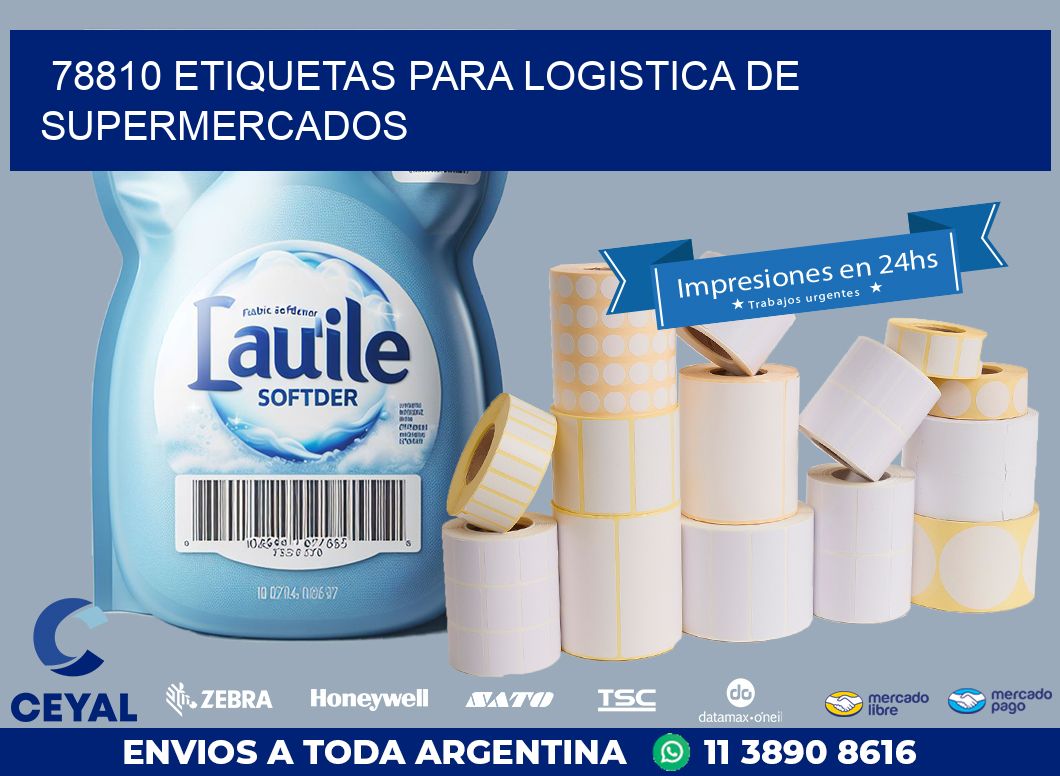 78810 ETIQUETAS PARA LOGISTICA DE SUPERMERCADOS