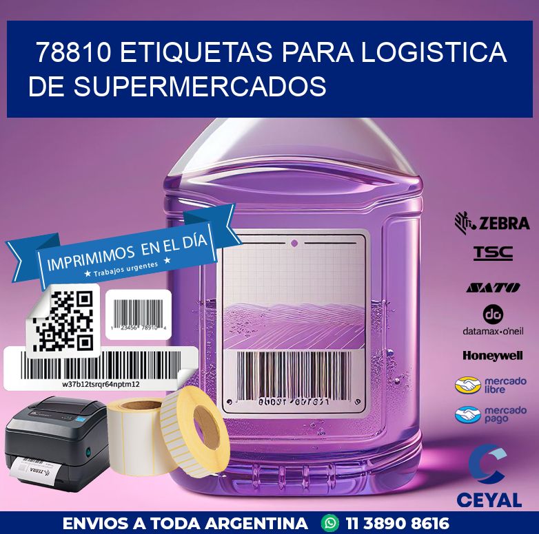 78810 ETIQUETAS PARA LOGISTICA DE SUPERMERCADOS