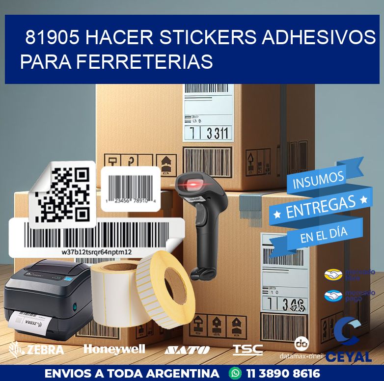 81905 HACER STICKERS ADHESIVOS PARA FERRETERIAS