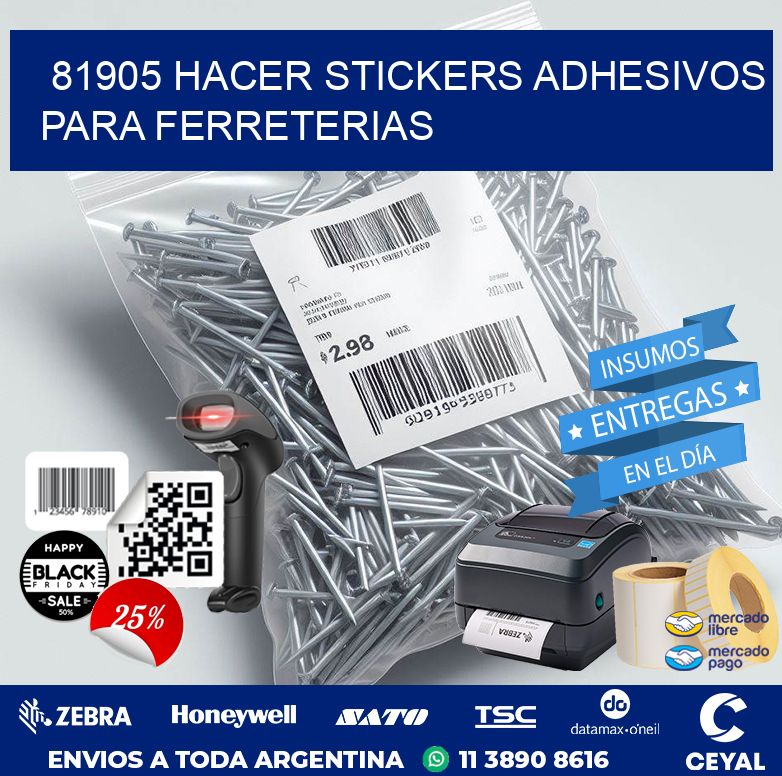 81905 HACER STICKERS ADHESIVOS PARA FERRETERIAS