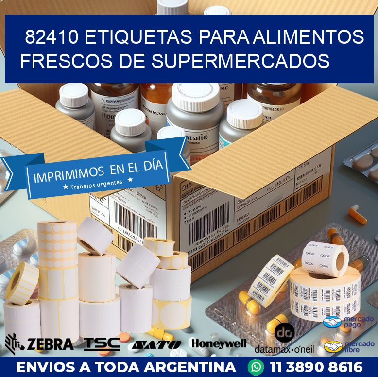 82410 ETIQUETAS PARA ALIMENTOS FRESCOS DE SUPERMERCADOS