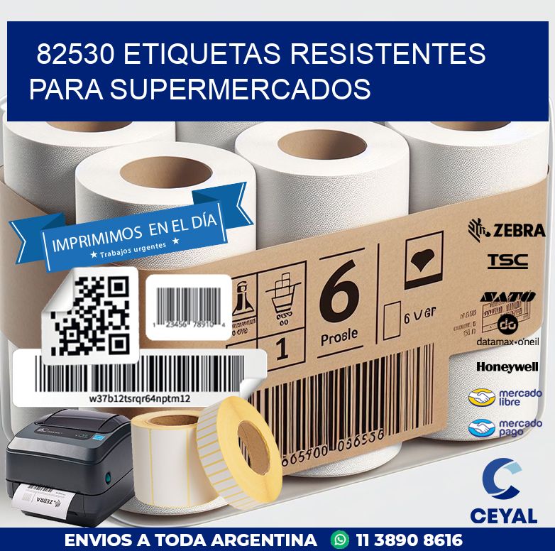 82530 ETIQUETAS RESISTENTES PARA SUPERMERCADOS