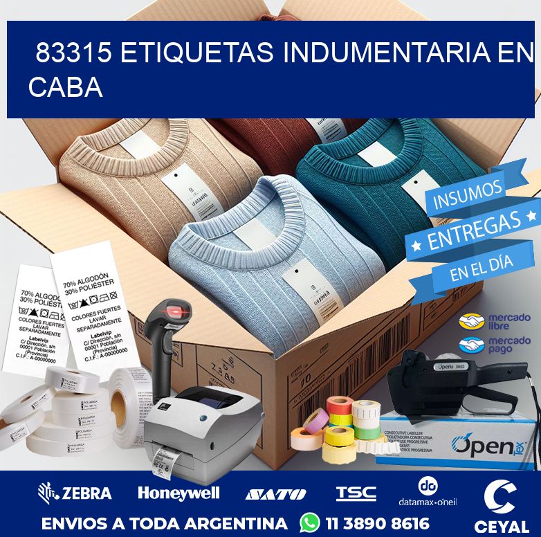 83315 ETIQUETAS INDUMENTARIA EN CABA