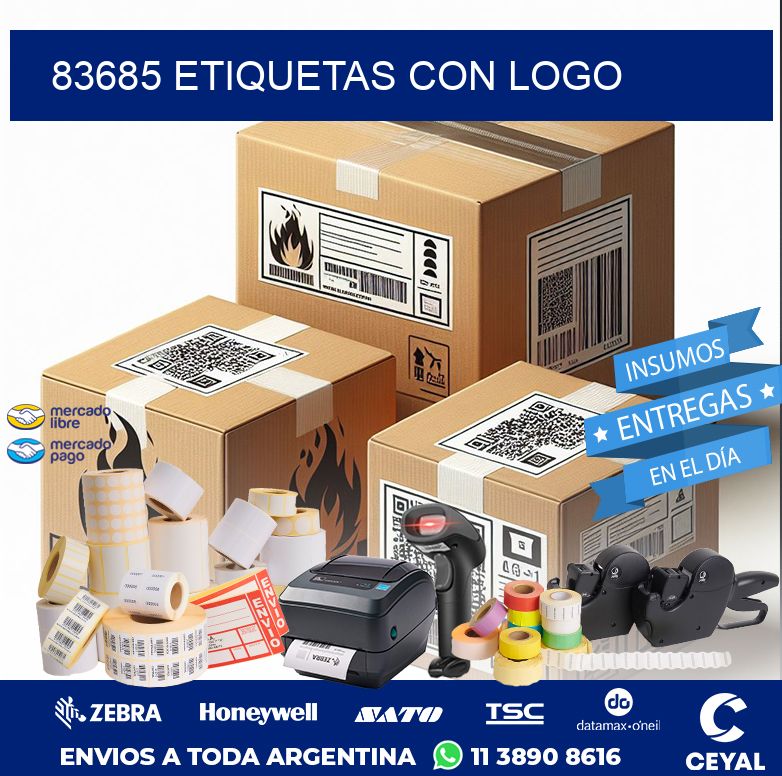 83685 ETIQUETAS CON LOGO