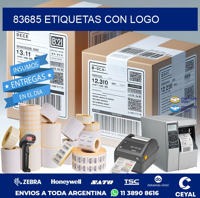 83685 ETIQUETAS CON LOGO