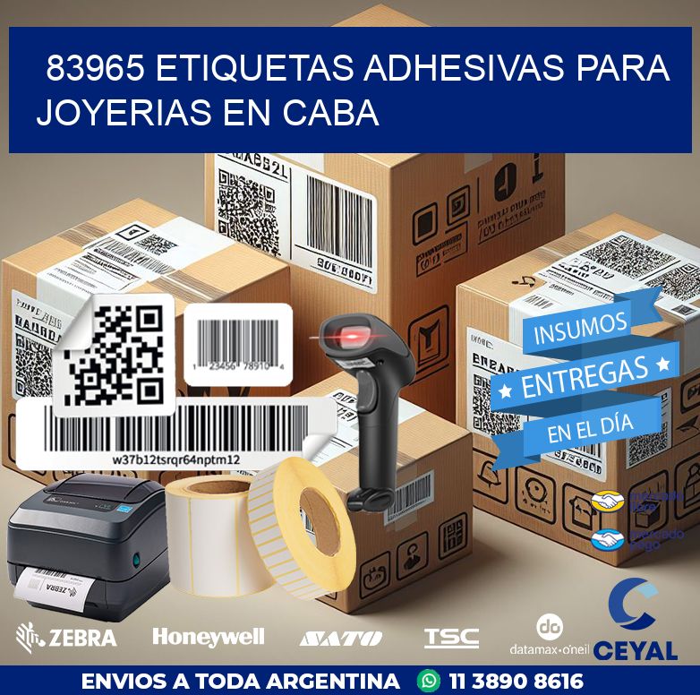83965 ETIQUETAS ADHESIVAS PARA JOYERIAS EN CABA