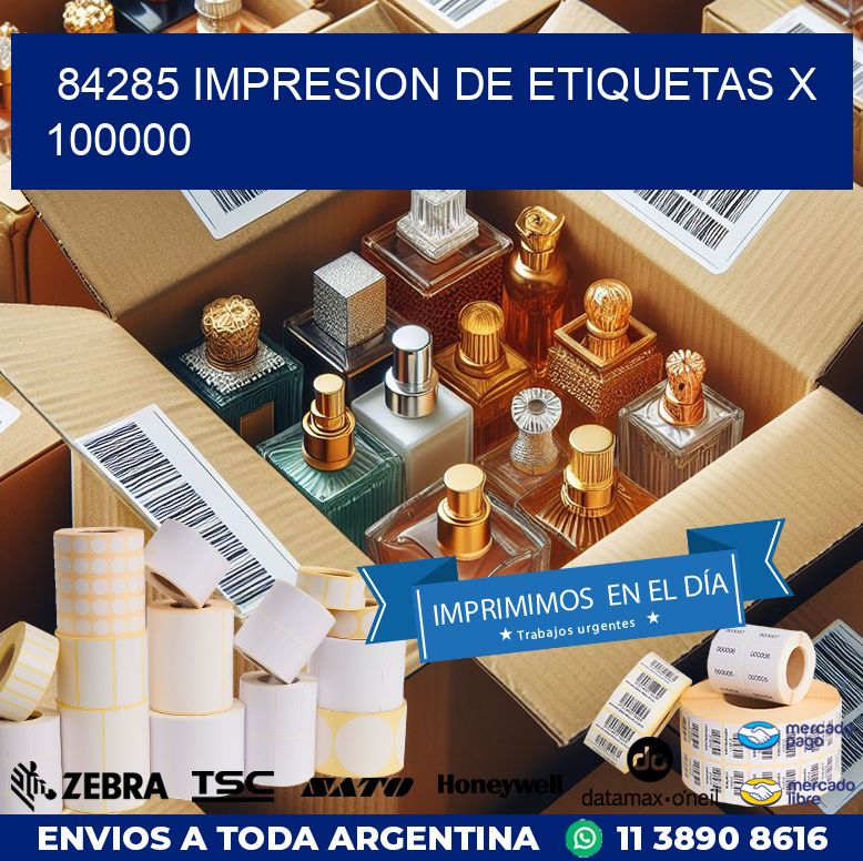 84285 IMPRESION DE ETIQUETAS X 100000