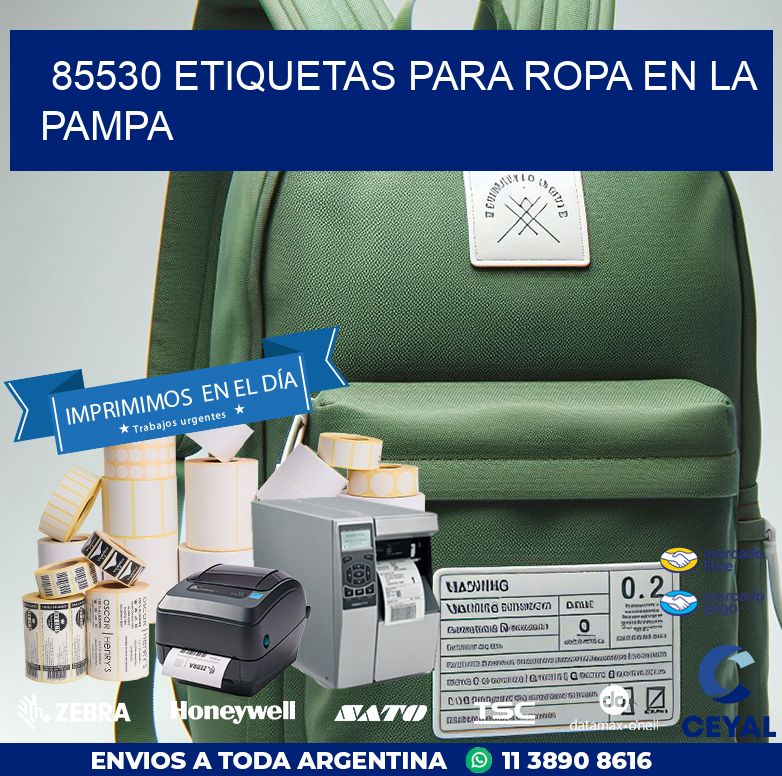 85530 ETIQUETAS PARA ROPA EN LA PAMPA