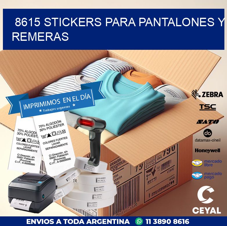 8615 STICKERS PARA PANTALONES Y REMERAS