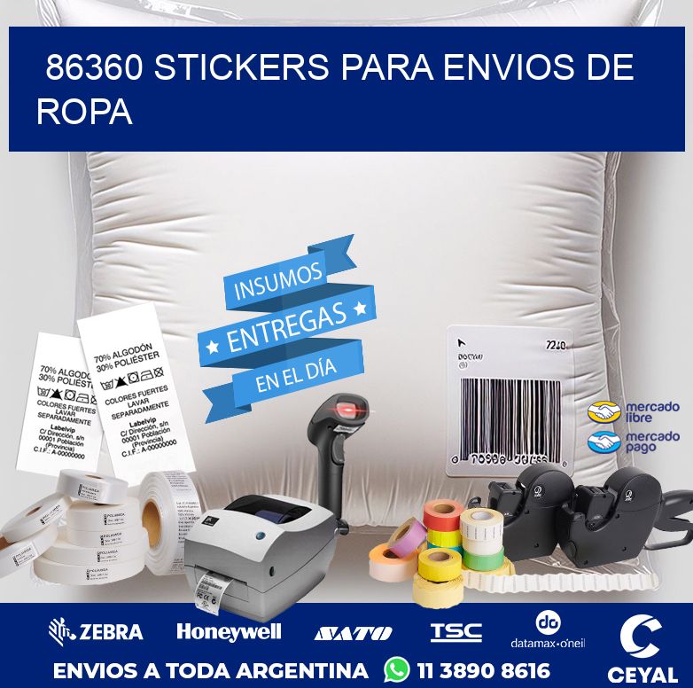 86360 STICKERS PARA ENVIOS DE ROPA