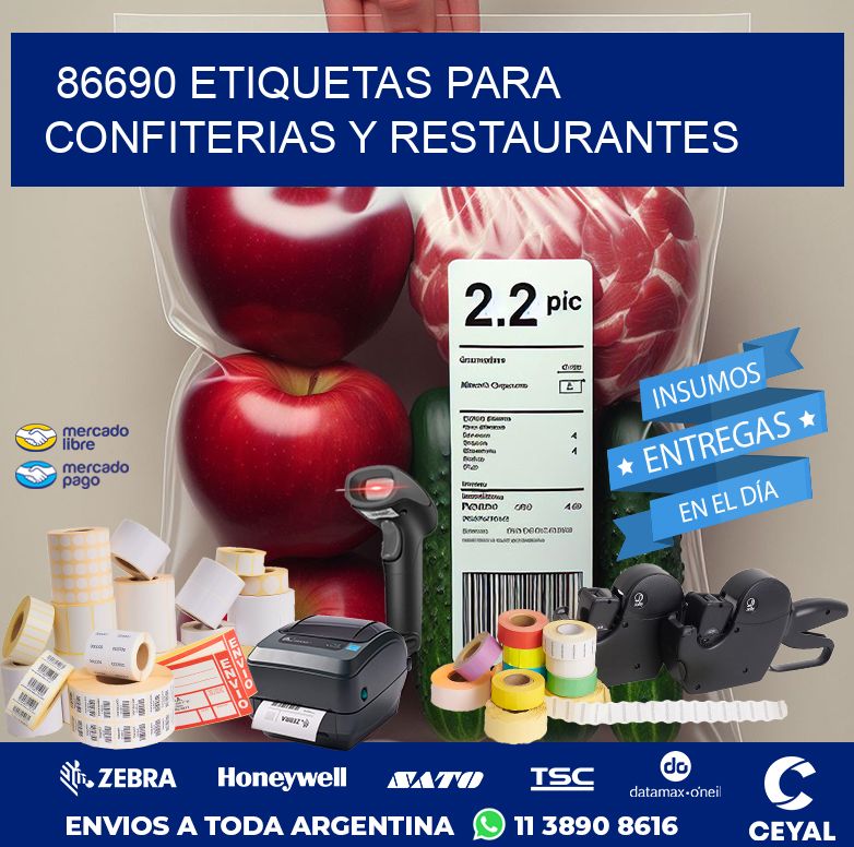 86690 ETIQUETAS PARA CONFITERIAS Y RESTAURANTES