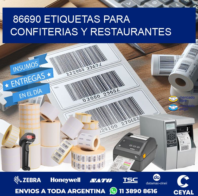 86690 ETIQUETAS PARA CONFITERIAS Y RESTAURANTES