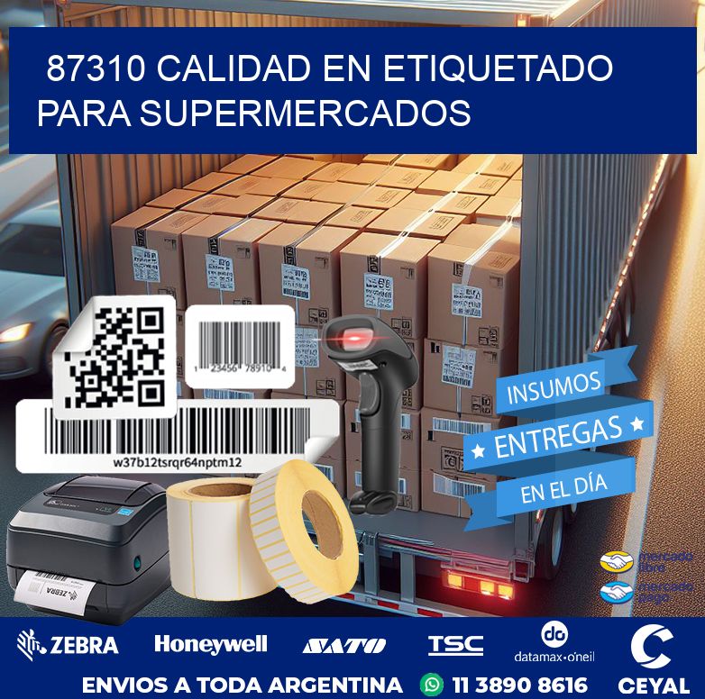 87310 CALIDAD EN ETIQUETADO PARA SUPERMERCADOS