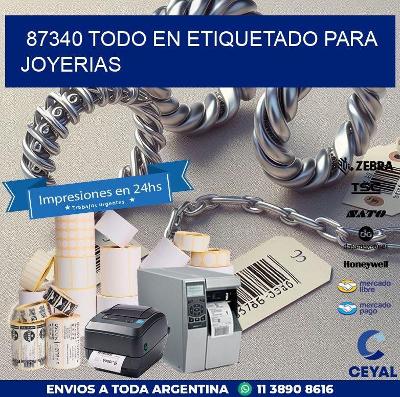 87340 TODO EN ETIQUETADO PARA JOYERIAS