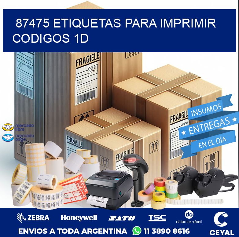 87475 ETIQUETAS PARA IMPRIMIR CODIGOS 1D