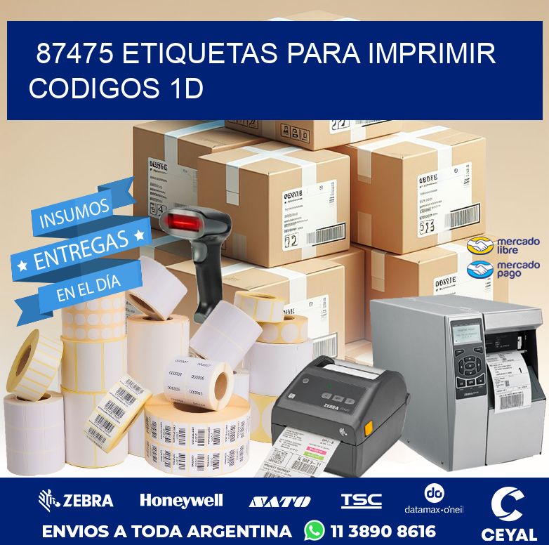 87475 ETIQUETAS PARA IMPRIMIR CODIGOS 1D