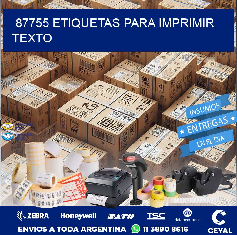 87755 ETIQUETAS PARA IMPRIMIR TEXTO