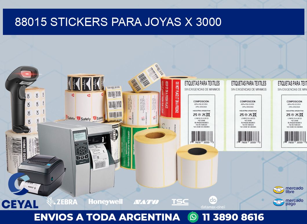 88015 STICKERS PARA JOYAS X 3000