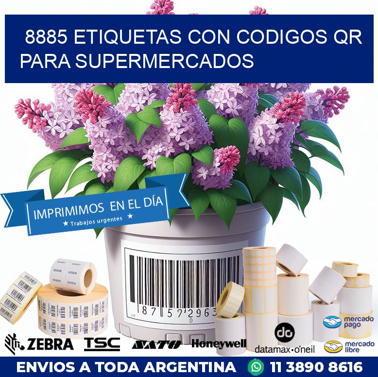 8885 ETIQUETAS CON CODIGOS QR PARA SUPERMERCADOS