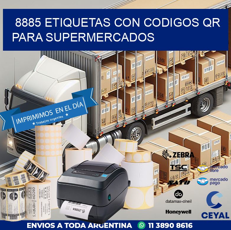 8885 ETIQUETAS CON CODIGOS QR PARA SUPERMERCADOS