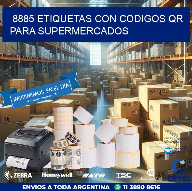 8885 ETIQUETAS CON CODIGOS QR PARA SUPERMERCADOS