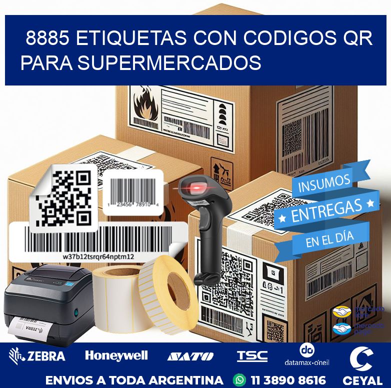 8885 ETIQUETAS CON CODIGOS QR PARA SUPERMERCADOS