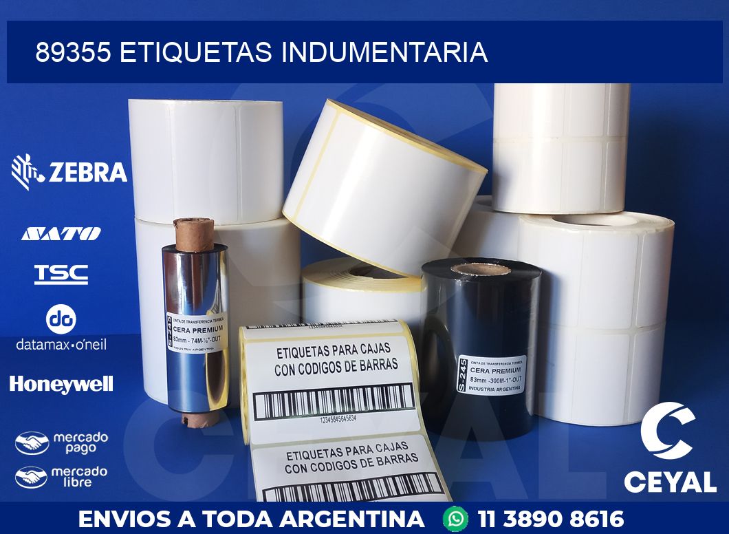 89355 ETIQUETAS INDUMENTARIA