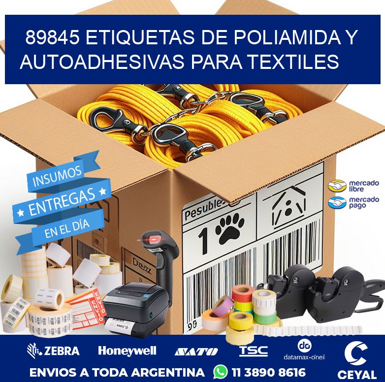 89845 ETIQUETAS DE POLIAMIDA Y AUTOADHESIVAS PARA TEXTILES