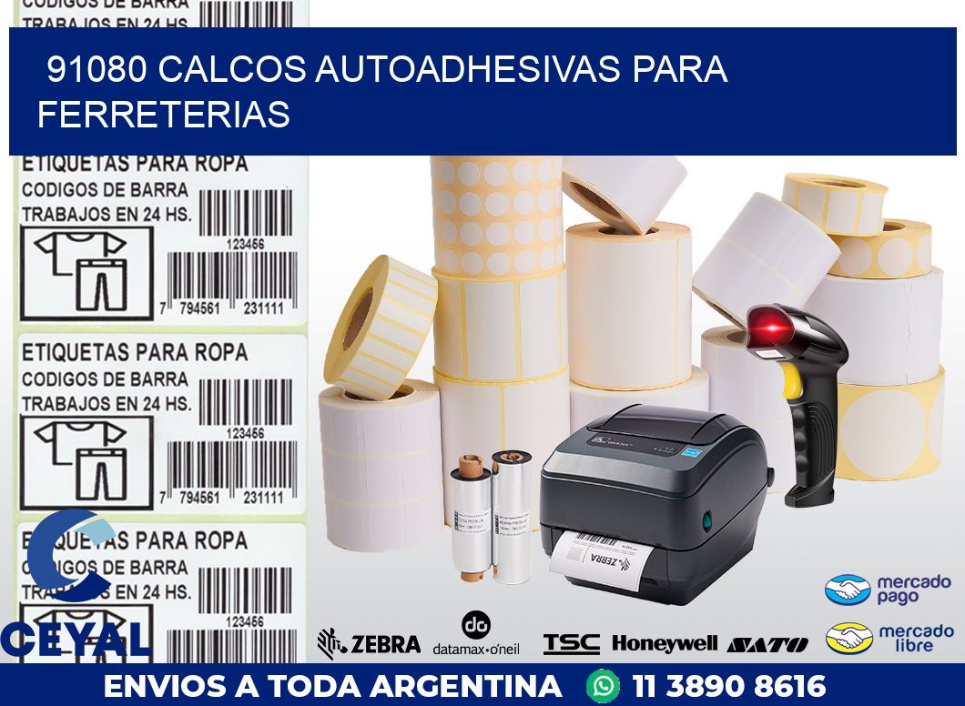 91080 CALCOS AUTOADHESIVAS PARA FERRETERIAS
